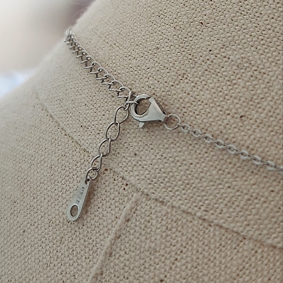 NWT Ryze Sangria Hexagon Cubic Zirconia .925 Sterling Silver 18" Necklace - Picture 10 of 10